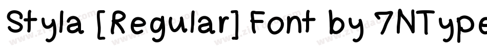 Styla [Regular] Font by 7NTypes字体转换
